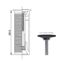 Deda Expander 1 1/8" - 70mm (HSS) - mit Top Cap