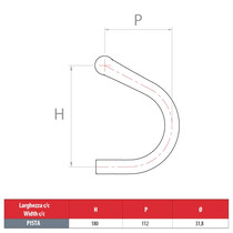 Cinelli Pista black handlebar