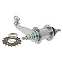 Mozzo con freno contropedale in acciaio