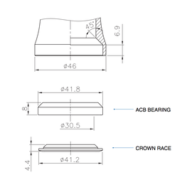 Ritchey WCS Drop-In Lower integrated headset