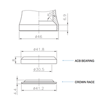 Serie sterzo inferiore integrata Ritchey WCS drop in lower