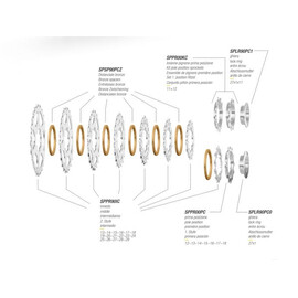 Pacco pignoni Miche Primato 8V compatibile Campagnolo