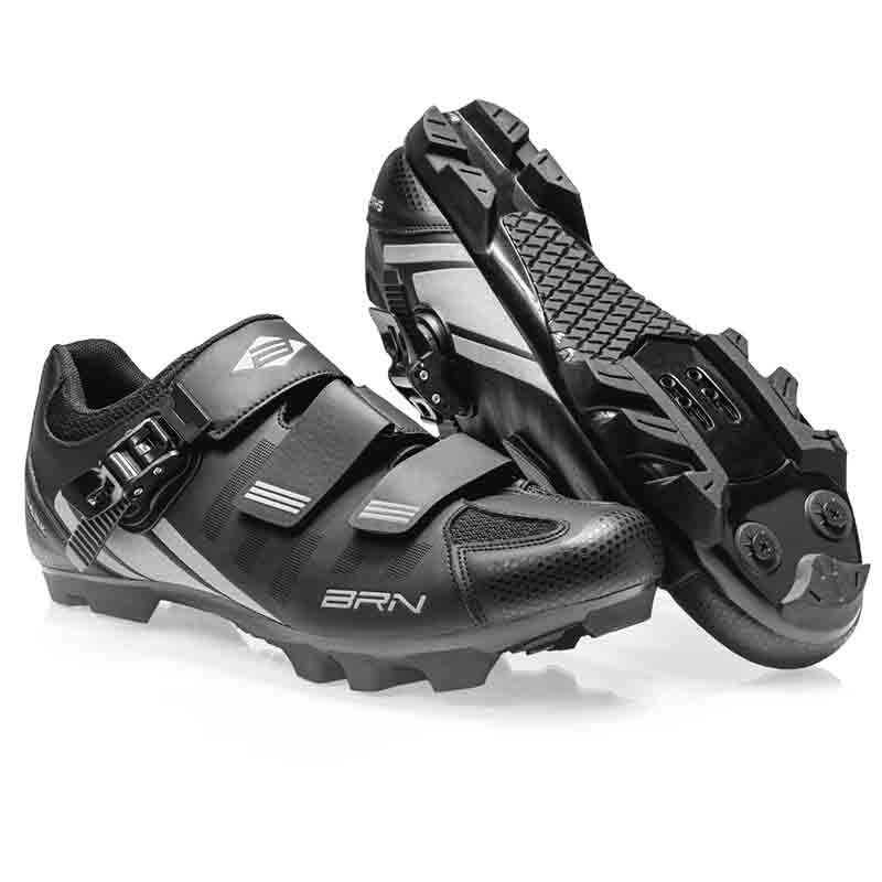 Mountain Bike Scarpe Ciclismo Brn BRN Shark MTB Cycling Shoes