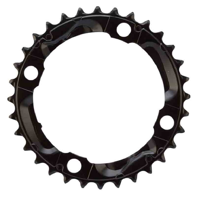 Plateau Shimano Deore FC-M590-9 32 Dents Argenté - BCD 104mm 4 Bras - Neuf