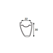 Coppia ruote Fir F30 gravel disk alluminio