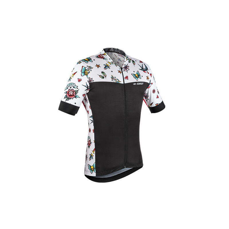 MAGLIA CICLISMO MANICA CORTA GIST BICI KIT DIAMOND SHADE NERO