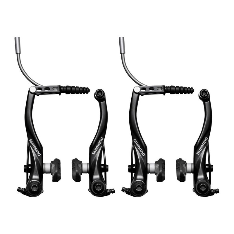 Leva Freno Shimano Alivio BL-T4000 Per MTB – V-Brake O Disco – Manubrio Piatto – 2 Dita (Nero)