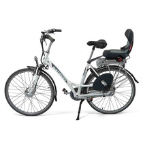 Seggiolino Bici Posteriore POLISPORT Guppy Junior - Per Bambini Fino A 35 Kg, Grigio - Foto 10