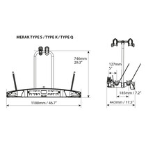 Porta bici auto da gancio traino Menabò Merak Q