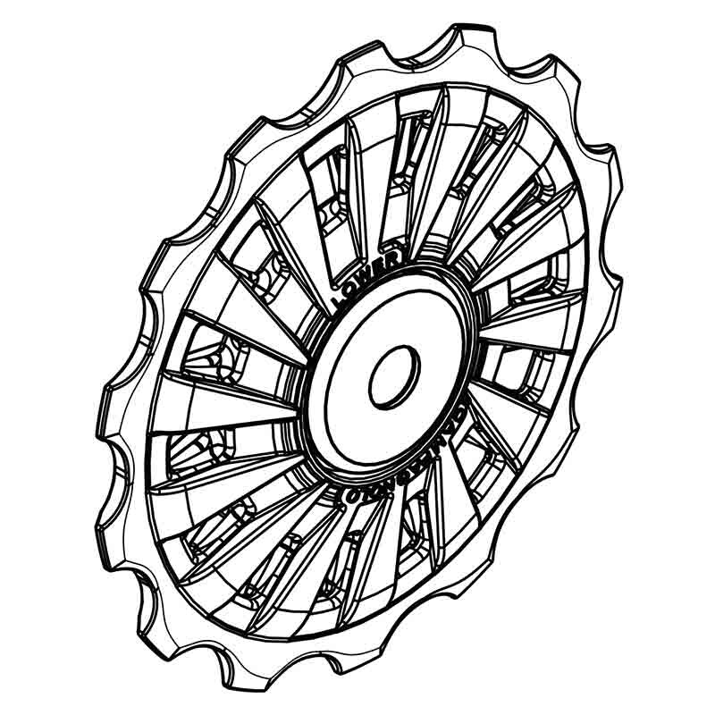 Pulegge cambio Campagnolo EKAR 13V RD-EK100