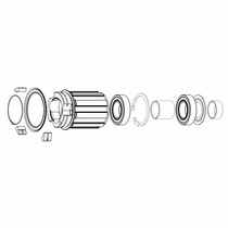 Corpo ruota libera Campagnolo FH-XDRA33 RL Sram XDR 12V