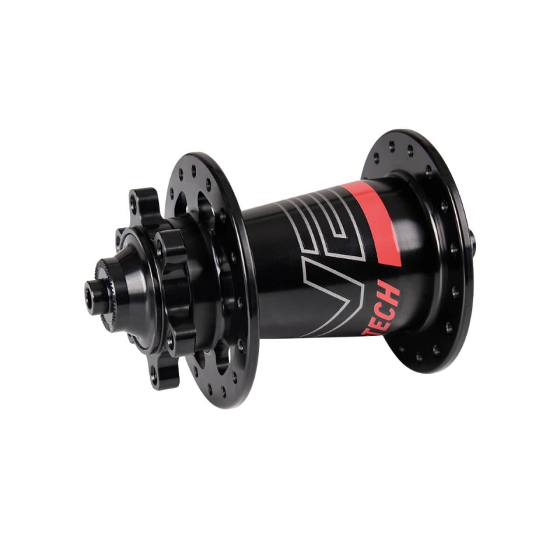 Mozzo su cuscinetti BRN MTB anteriore X39 Disco – Nero con bloccaggio